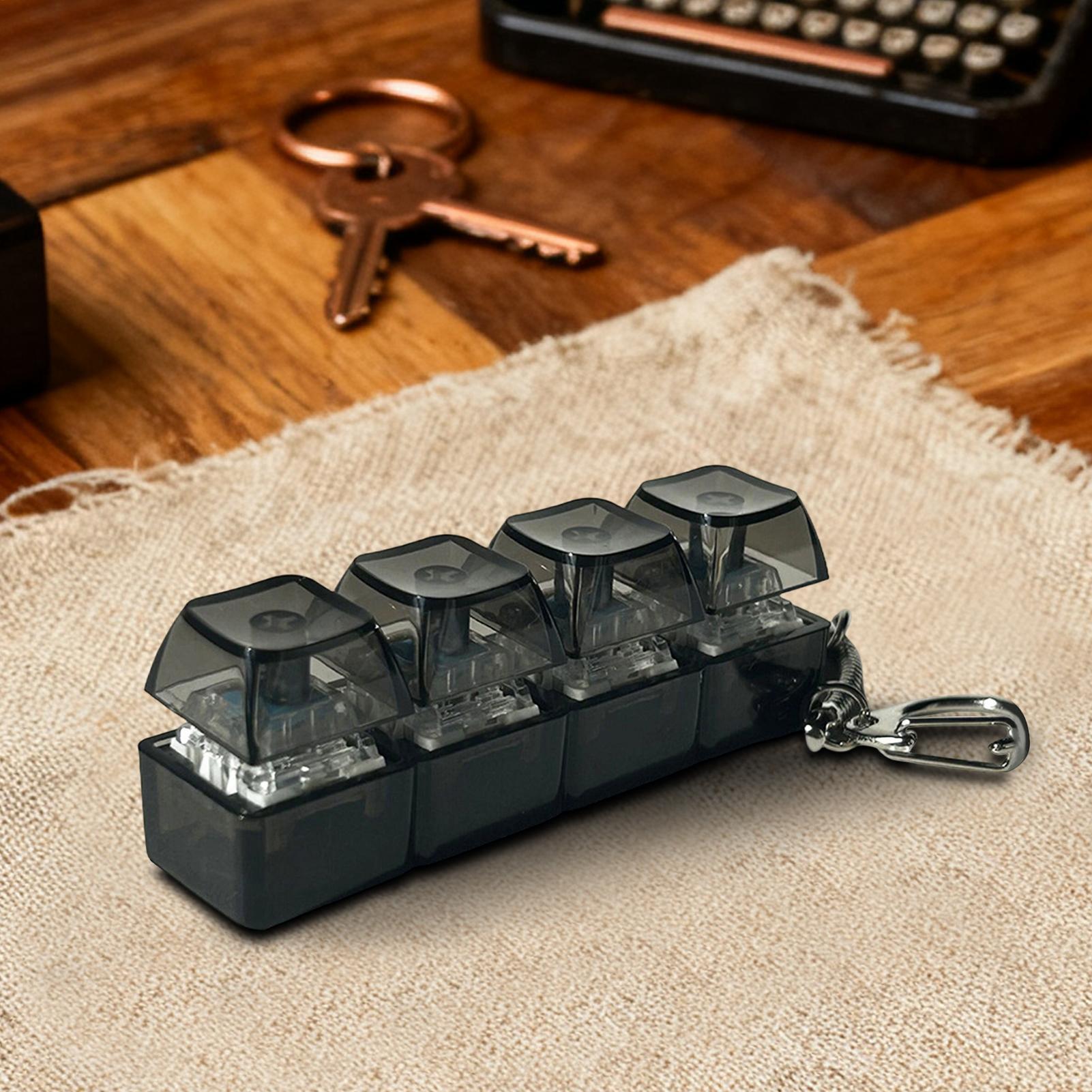 Gaming Keyboard Test - Jouets anti-stress clavier Fidget, porte-clés relaxant,