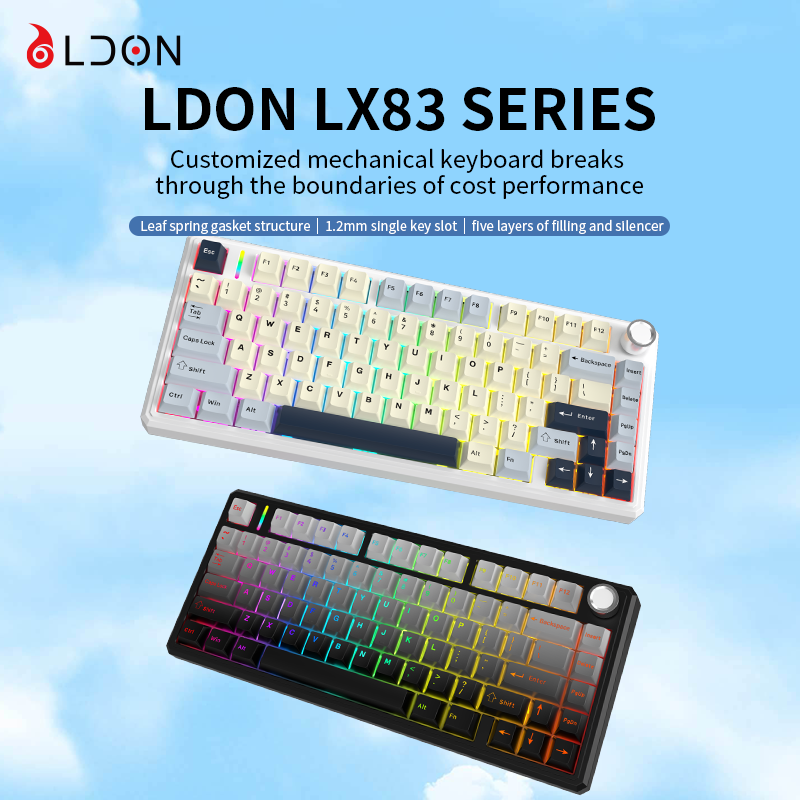 Gaming Keyboard Hot Swappable - Clavier de jeu mécanique sans fil
