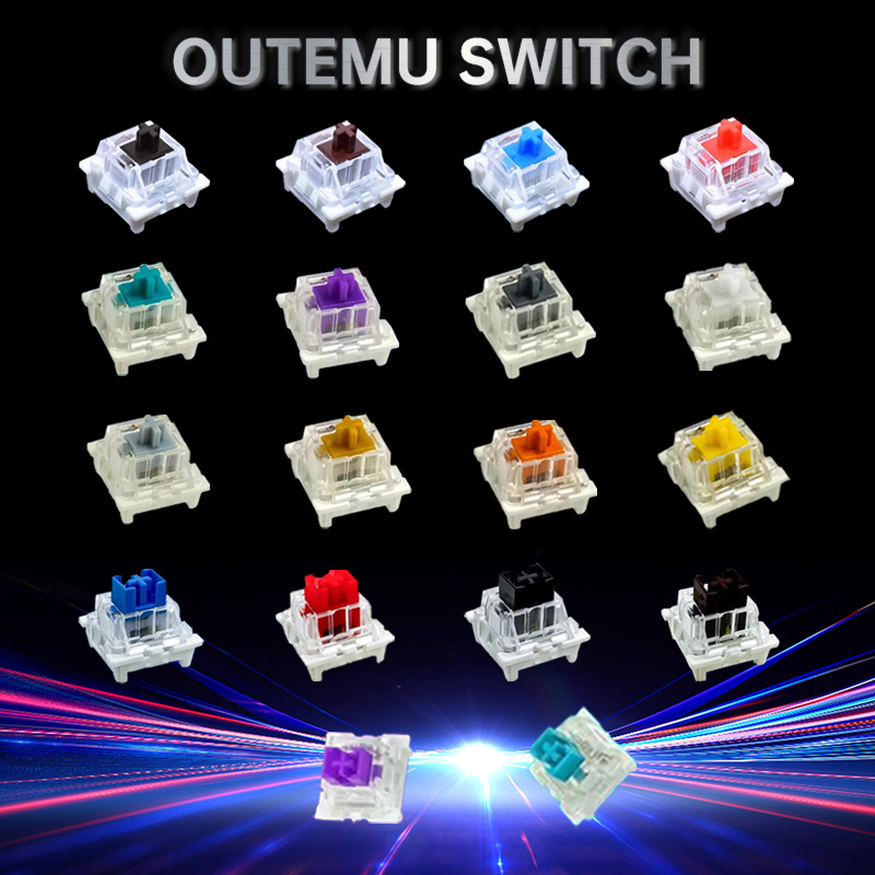 Keyboard Gaming Blue Switch - Interrupteurs Outemu pour clavier, 3 broches,