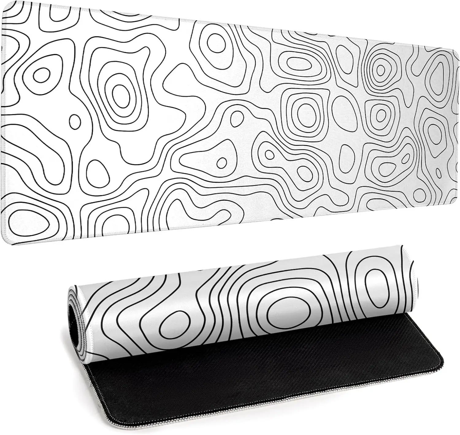 Gaming Keyboard High Ground - Tapis de souris en caoutchouc blanc,
