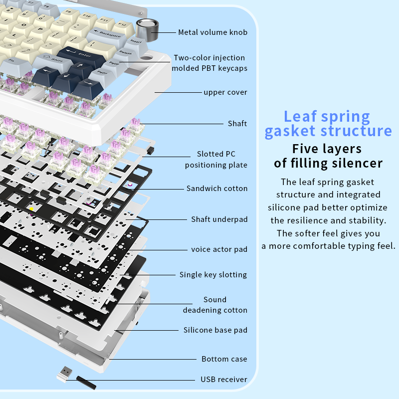 Clavier de jeu mécanique sans  - Gaming Keyboard Hot Swappable avis et prix