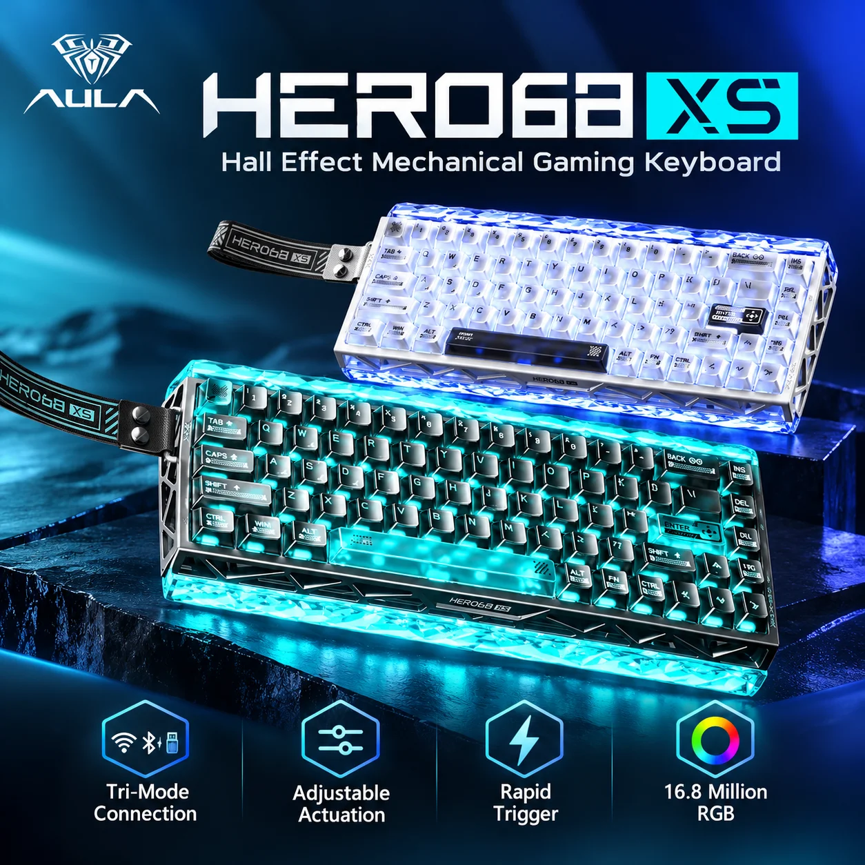 Clavier de jeu AULA Hero68 XS  - Gaming Keyboard Nearby avis et prix