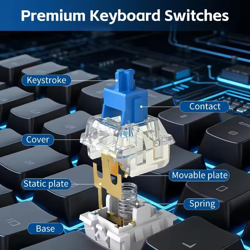 Interrupteur de remplacement à - Keyboard Gaming Blue Switch avis et prix