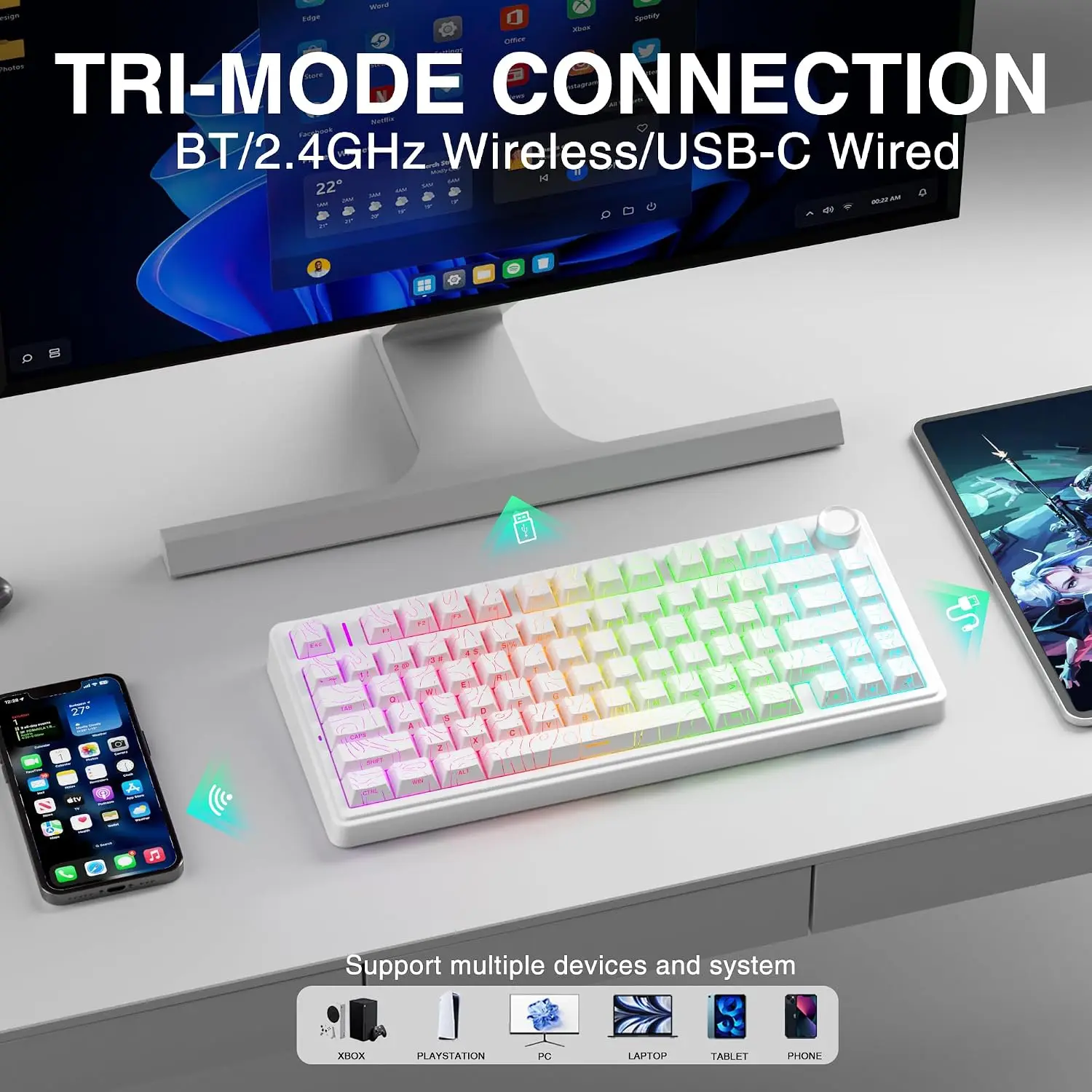 Clavier mécanique de jeu AULA  - Gaming Keyboard No Rgb avis et prix