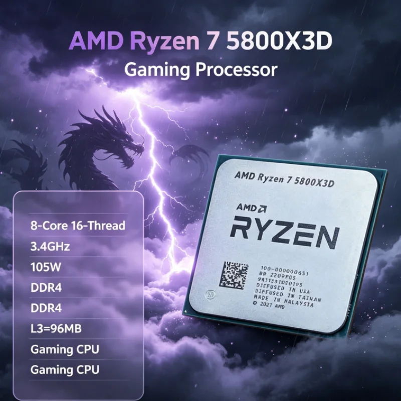 Processeur AMD R7 5800X3D 96 M - Amd Cpu Ryzen 7 avis et prix